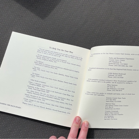 VINTAGE BOOK: Roaming the Back Roads, Day Trips by Car Through Northern CA - Picture 9 of 9